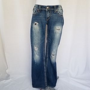 Silver Pioneer Holey Jeans